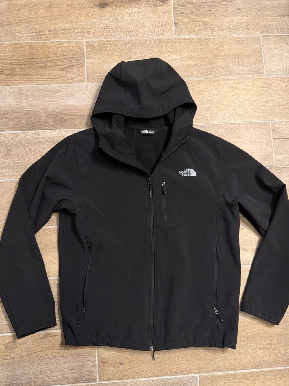 The North Face Black Hooded Softshell Jacket - Lightweight Men’s Large